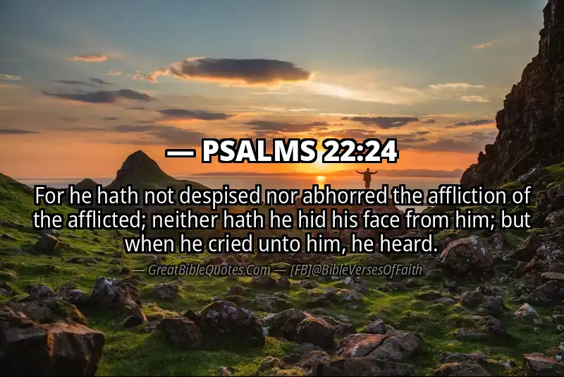 PSALMS 22:24 Verse