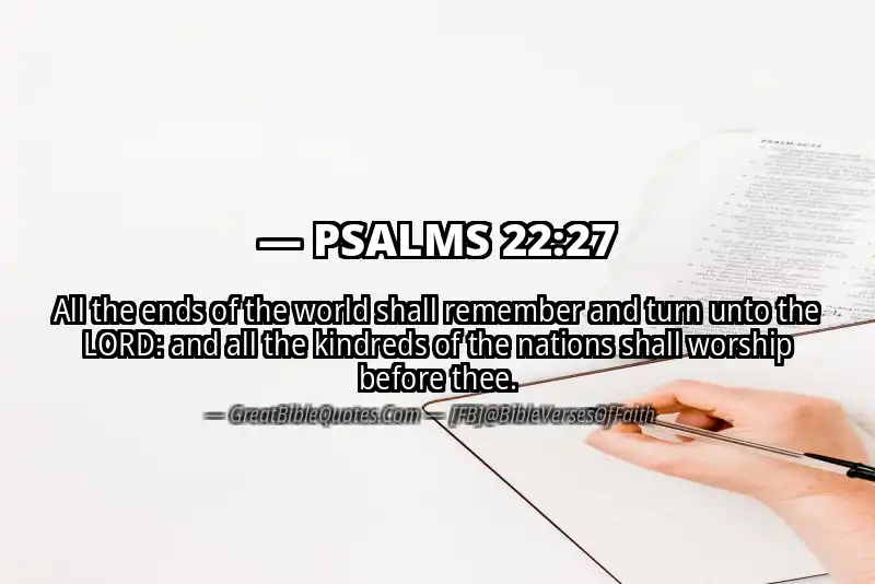 PSALMS 22:27 Verse