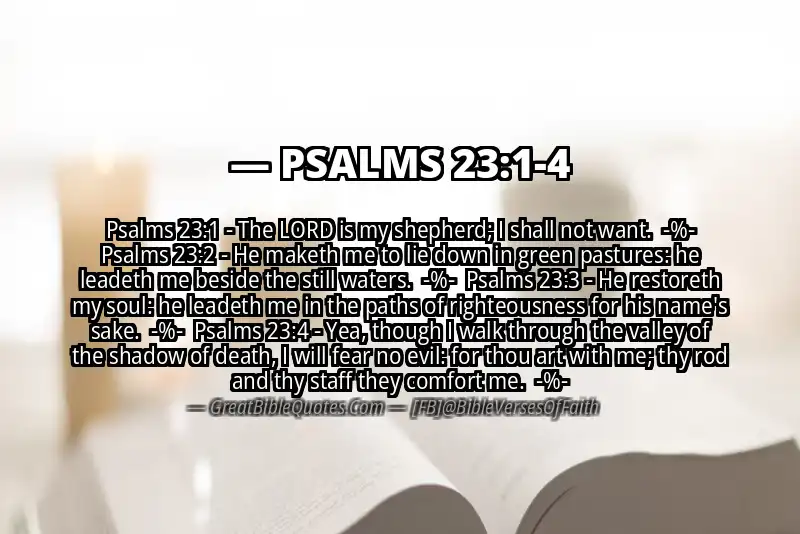 Image for PSALMS 23:1-4 Bible verse