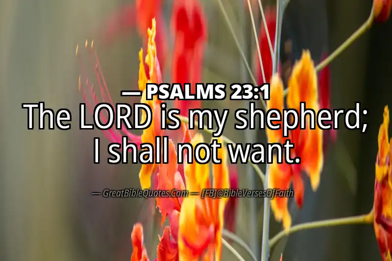 Image for PSALMS 23:1 Bible verse