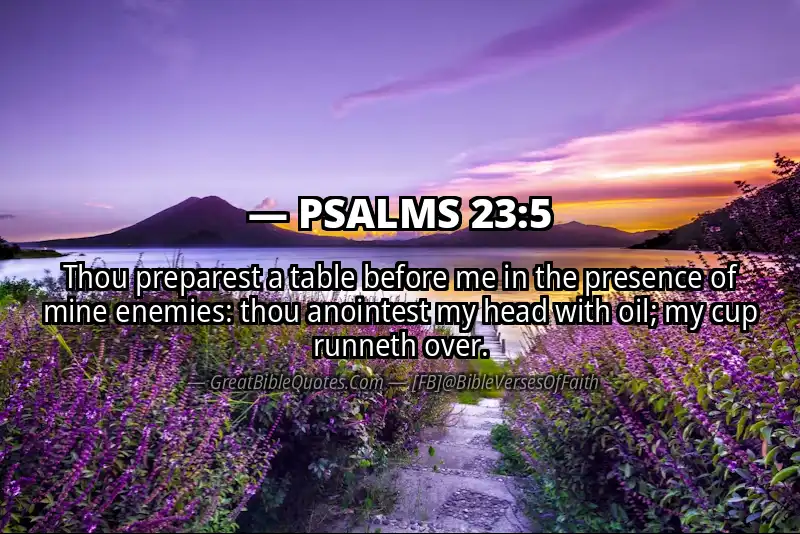 PSALMS 23:5 Verse Image