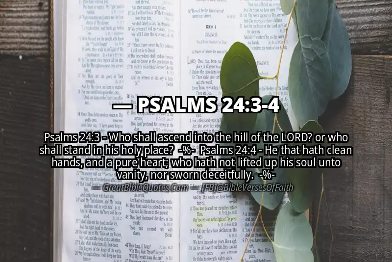 Image for PSALMS 24:3-4 Bible verse