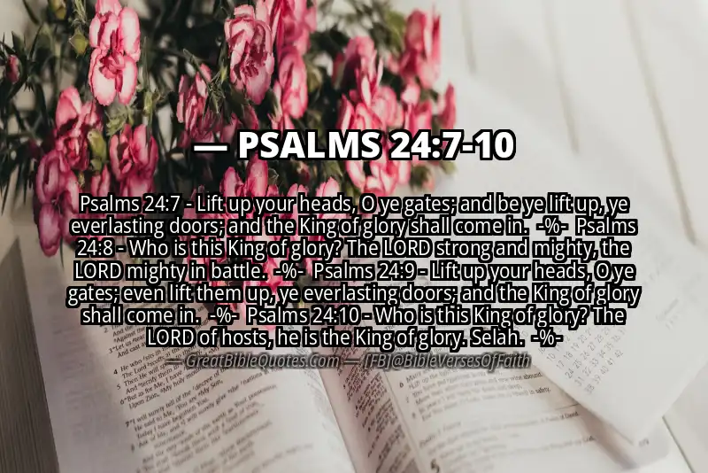 Image for PSALMS 24:7-10 Bible verse