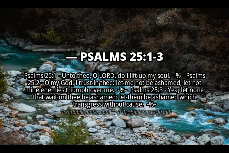 Image for PSALMS 25:1-3 Bible verse