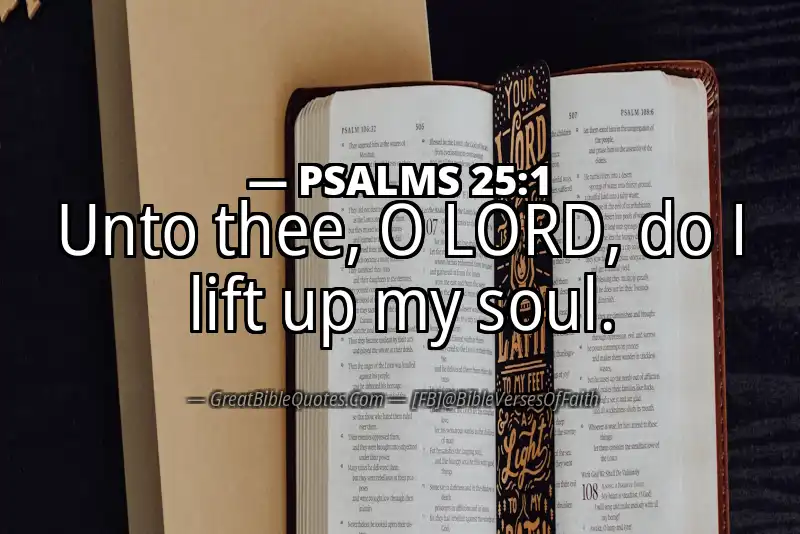 Image for PSALMS 25:1 Bible verse