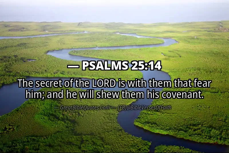 PSALMS 25:14 Verse