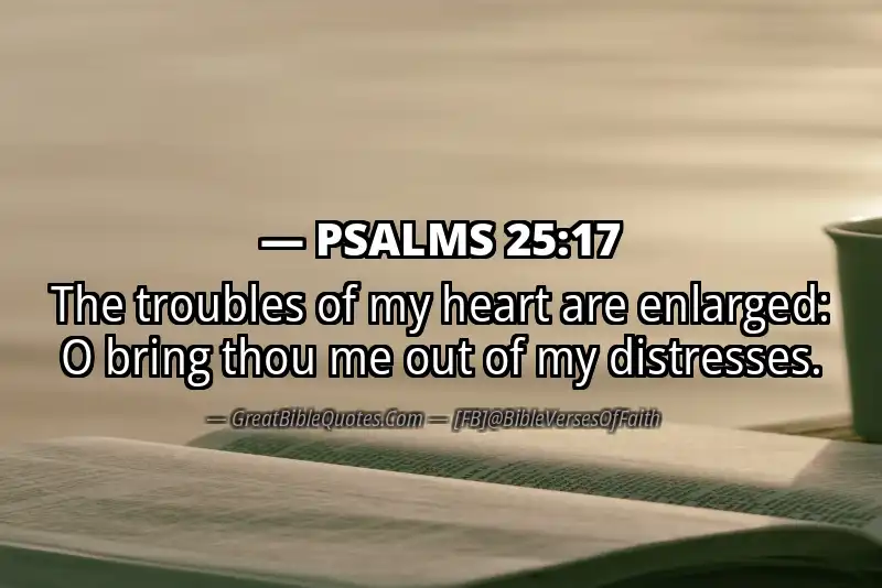 PSALMS 25:17 Verse Image