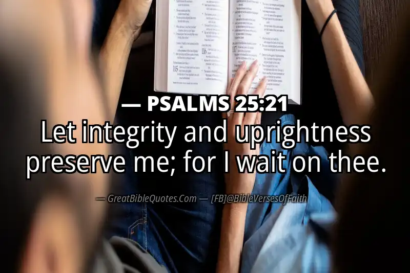 PSALMS 25:21 Verse