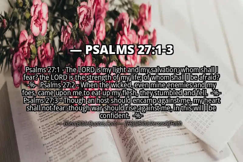 Image for PSALMS 27:1-3 Bible verse