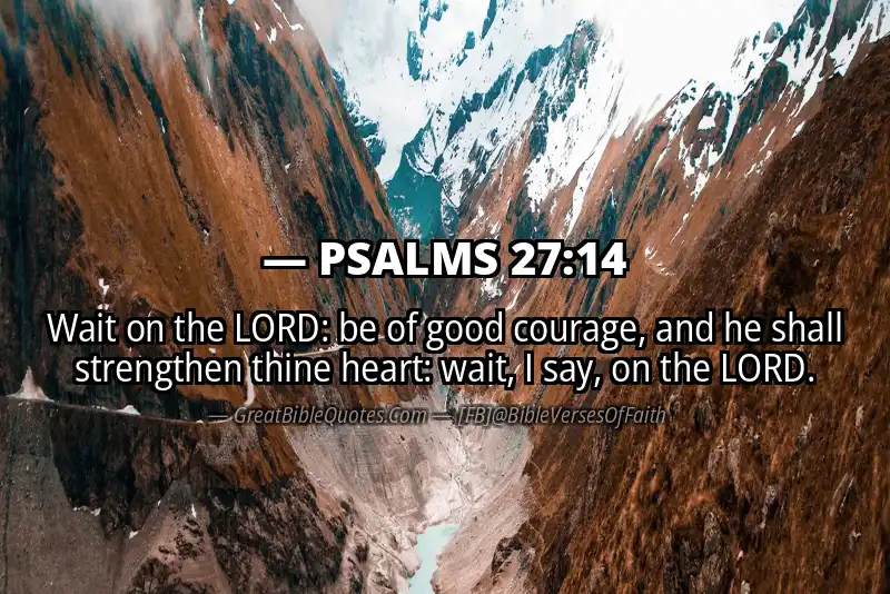 PSALMS 27:14 Verse Image