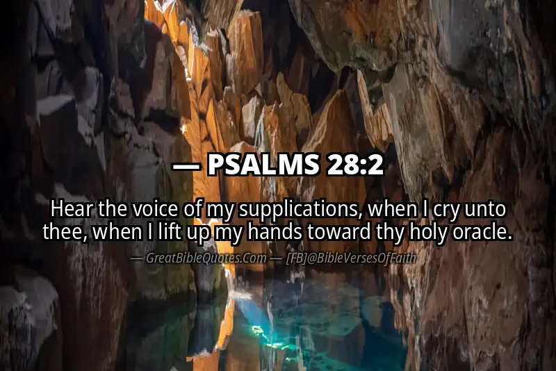 PSALMS 28:2 Verse