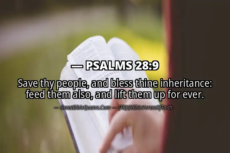 PSALMS 28:9 Verse