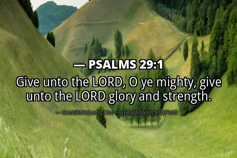 PSALMS 29:1 Verse