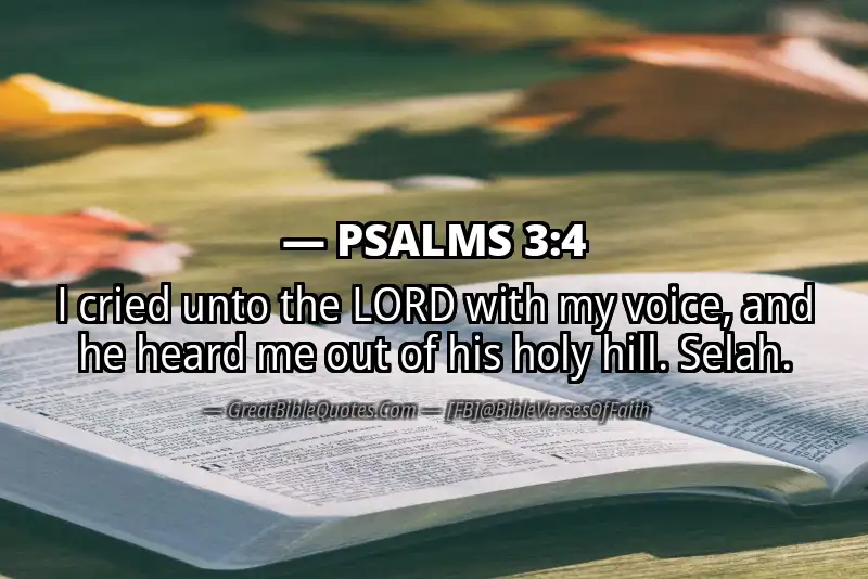 PSALMS 3:4 Verse Image