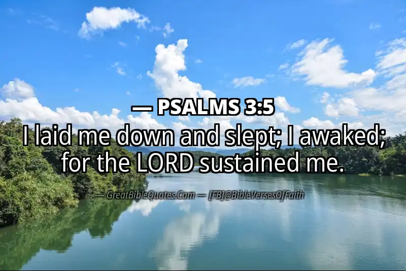 PSALMS 3:5 Verse Image
