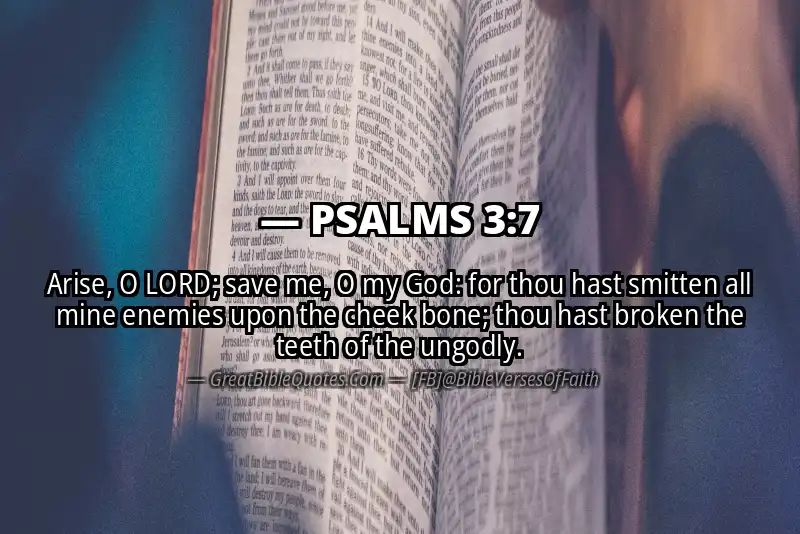 PSALMS 3:7 Verse