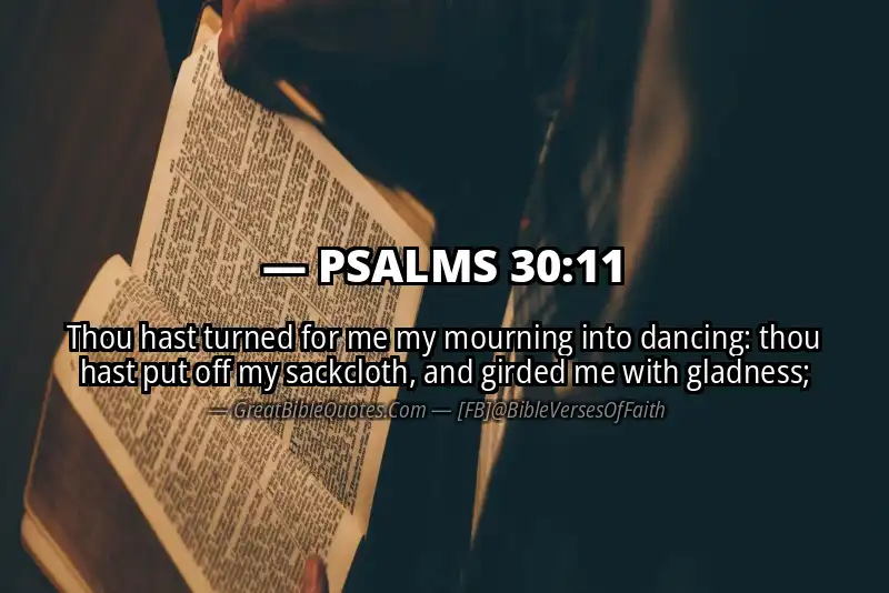 PSALMS 30:11 Verse