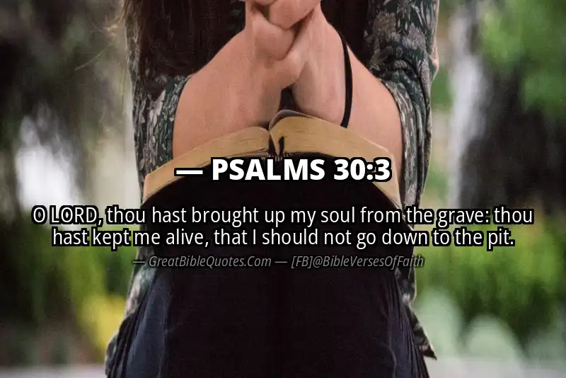 PSALMS 30:3 Verse