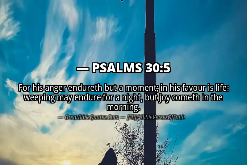 PSALMS 30:5 Verse