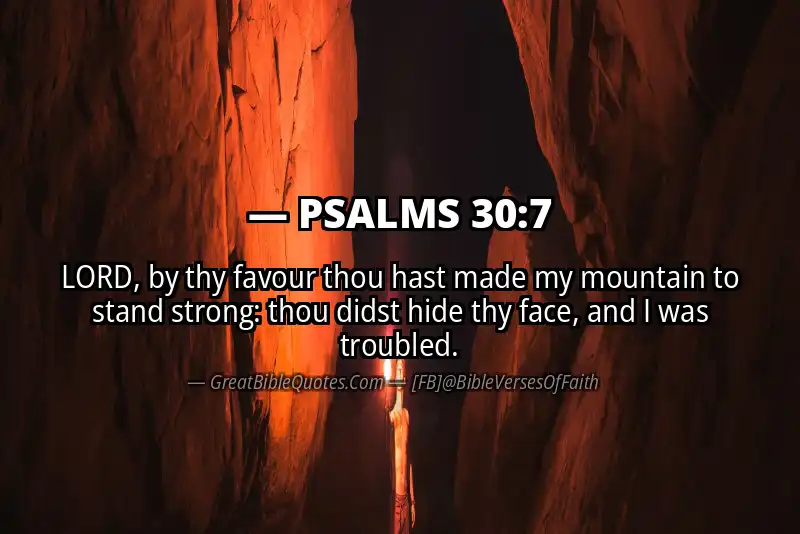 PSALMS 30:7 Verse Image