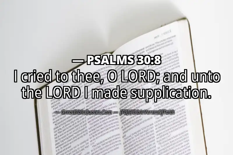 PSALMS 30:8 Verse