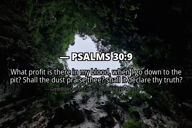 PSALMS 30:9 Verse