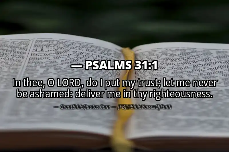 PSALMS 31:1 Verse
