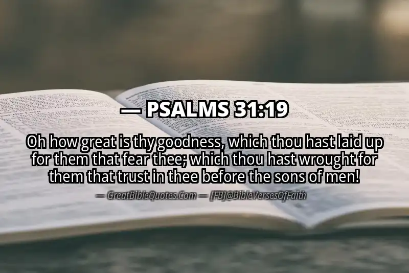 PSALMS 31:19 Verse