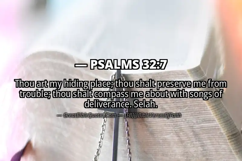 PSALMS 32:7 Verse Image