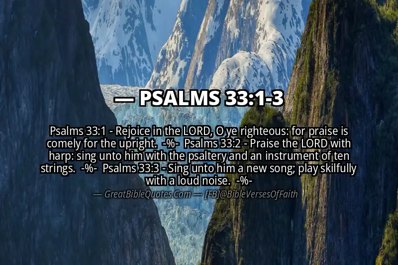 Image for PSALMS 33:1-3 Bible verse