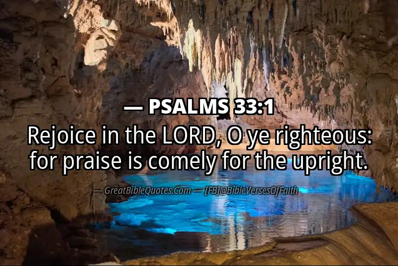PSALMS 33:1 Verse