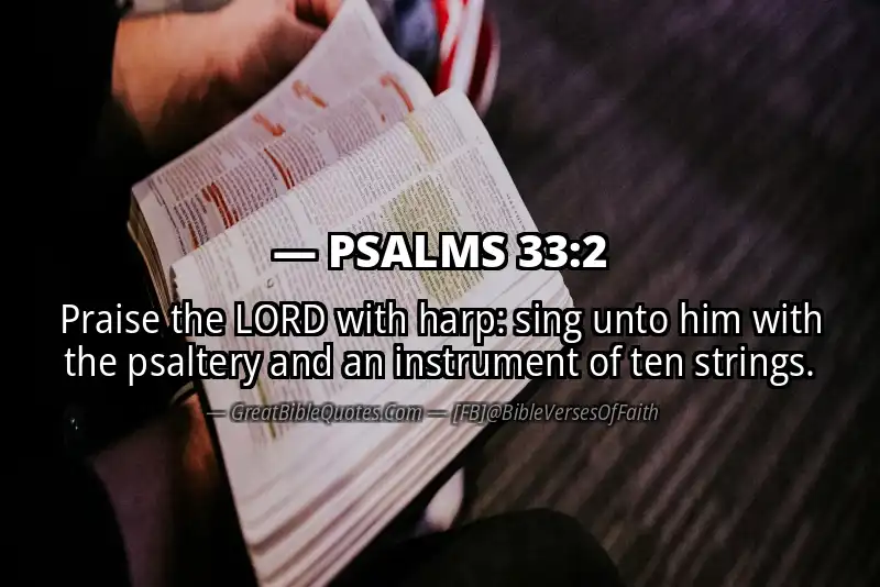 PSALMS 33:2 Verse