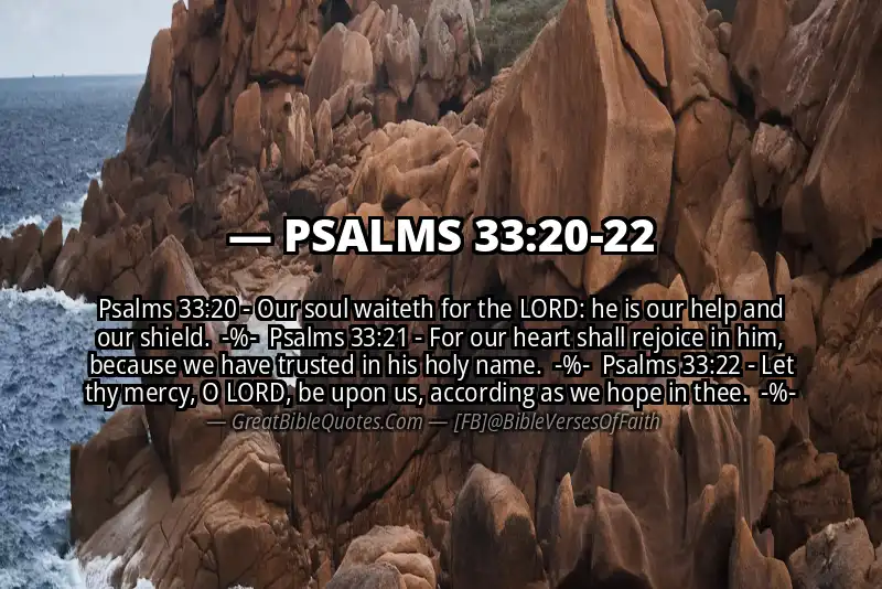 Image for PSALMS 33:20-22 Bible verse