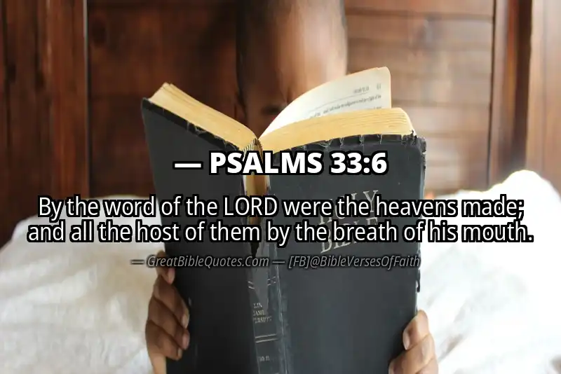 PSALMS 33:6 Verse