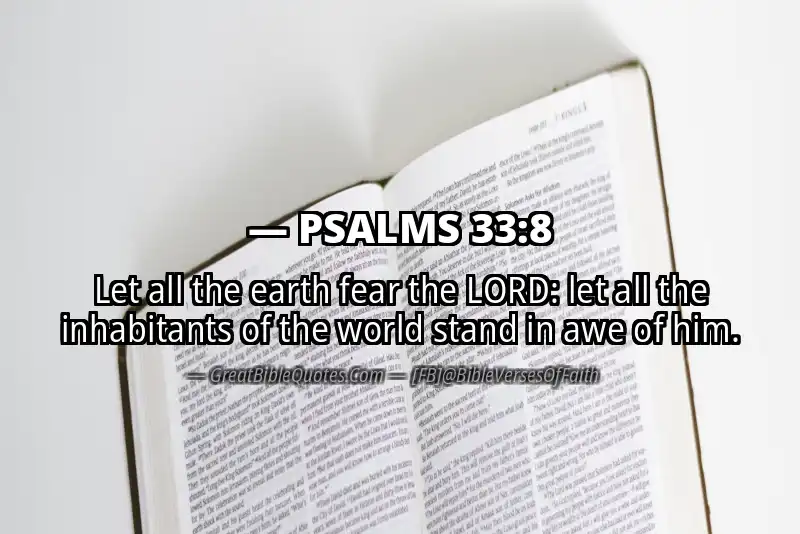 PSALMS 33:8 Verse