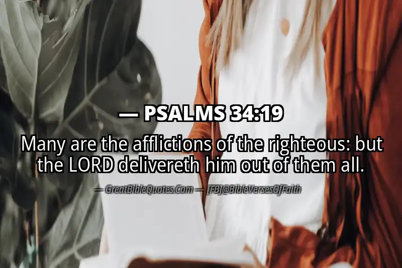 PSALMS 34:19 Verse Image