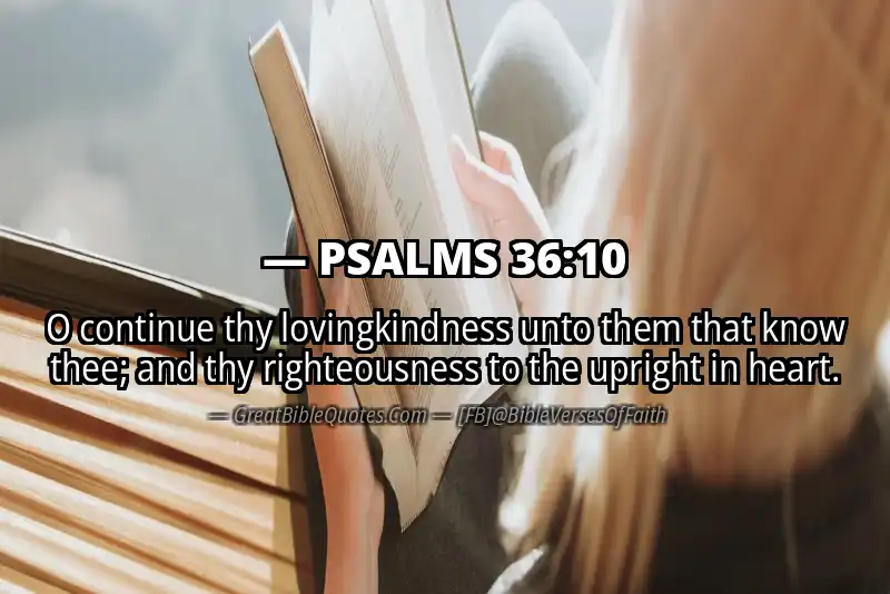 PSALMS 36:10 Verse