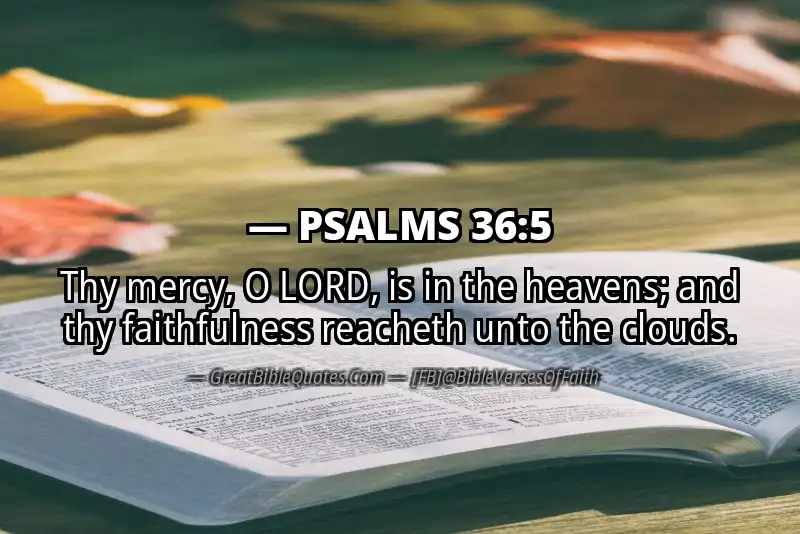 Image for PSALMS 36:5 Bible verse