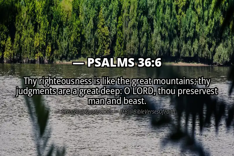 PSALMS 36:6 Verse
