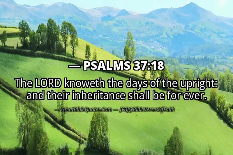 PSALMS 37:18 Verse