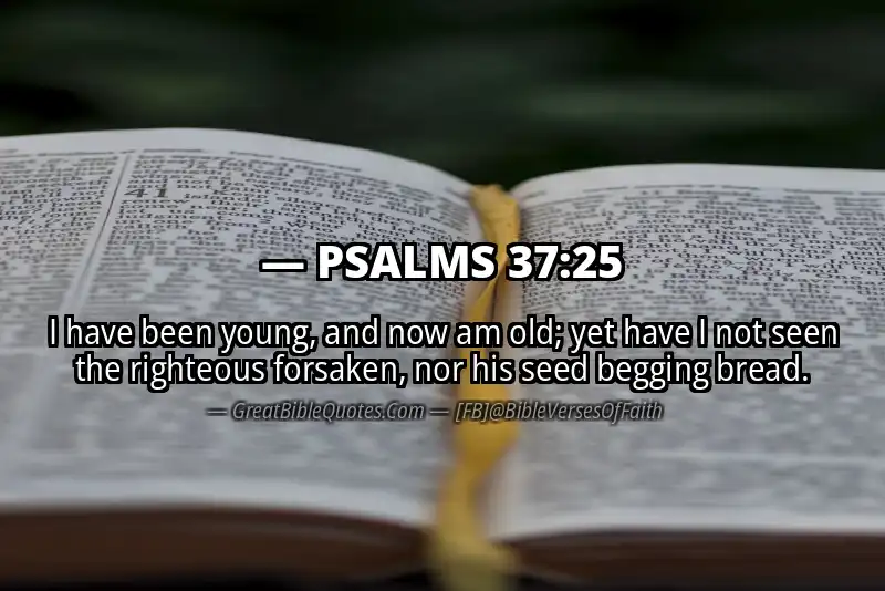 PSALMS 37:25 Verse