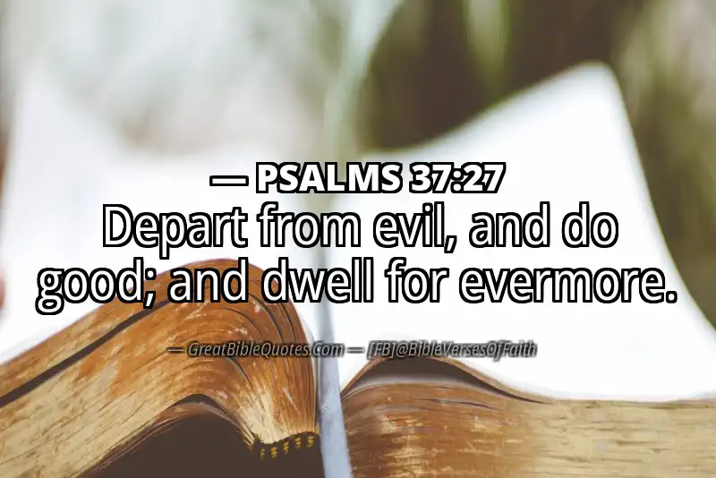 PSALMS 37:27 Verse