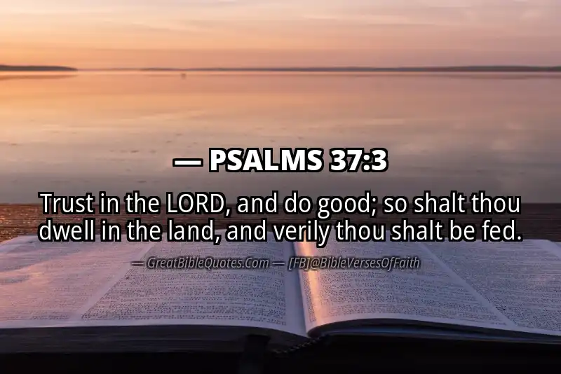 PSALMS 37:3 Verse Image