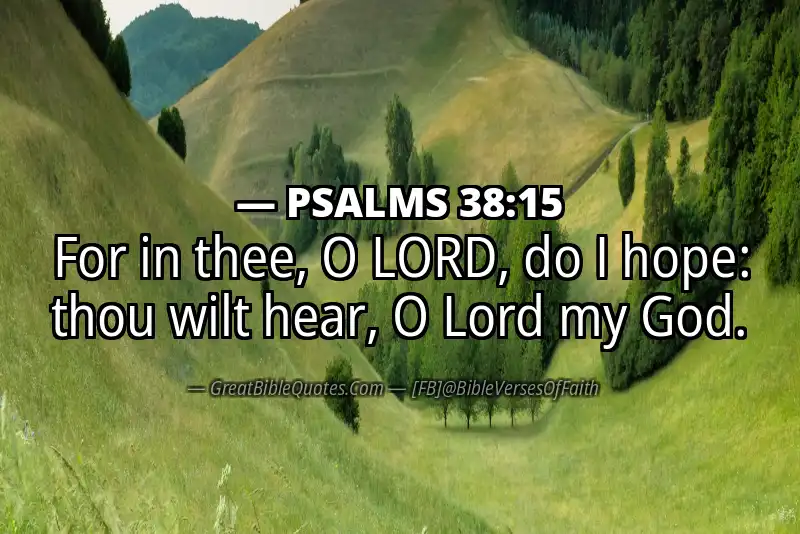 PSALMS 38:15 Verse
