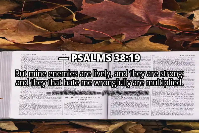 PSALMS 38:19 Verse