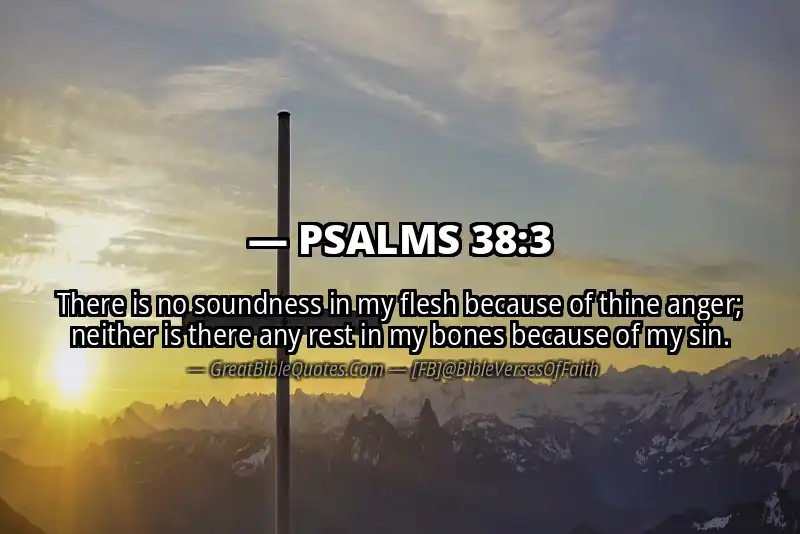 PSALMS 38:3 Verse