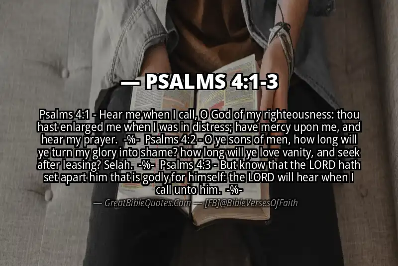 Image for PSALMS 4:1-3 Bible verse