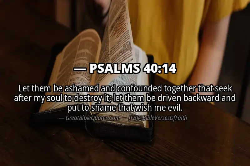 PSALMS 40:14 Verse