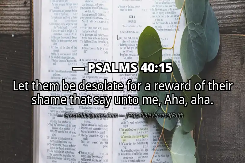 PSALMS 40:15 Verse