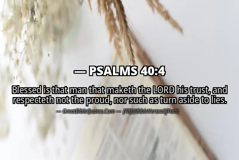 PSALMS 40:4 Verse Image